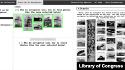 Una captura de pantalla de la nueva herramienta del Navegador de Periódicos muestra una búsqueda de imágenes para 