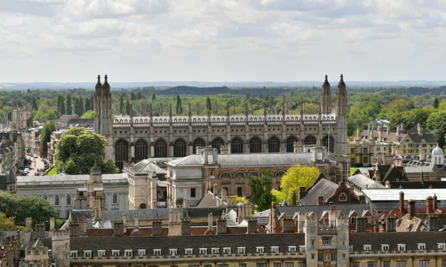 Vista de la Universidad de Cambridge.