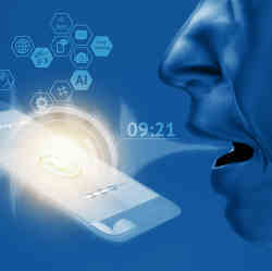 Un teléfono inteligente puede habilitar análisis de voz.
