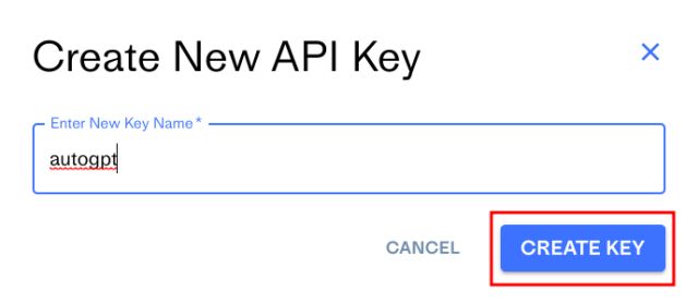 Agregue claves API para usar Auto-GPT