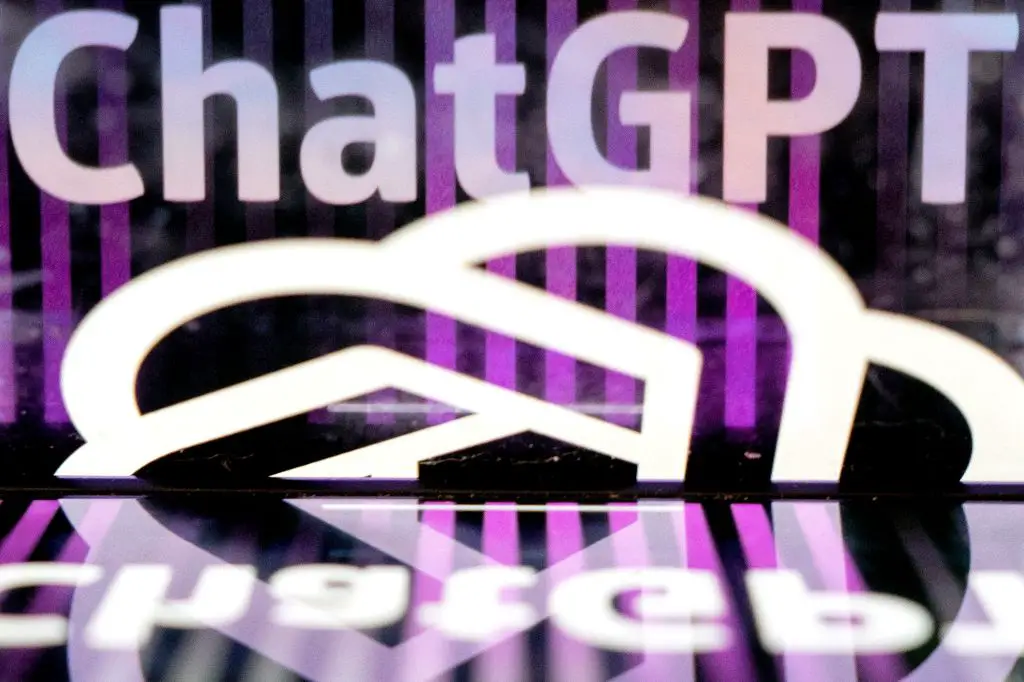 El logo de ChatGPT en una oficina en Washington, DC, el 15 de marzo de 2023.